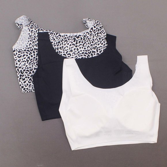 NEW Rhonda Shear 3 Pack Body Bras Medium Black - Picture 3 of 4